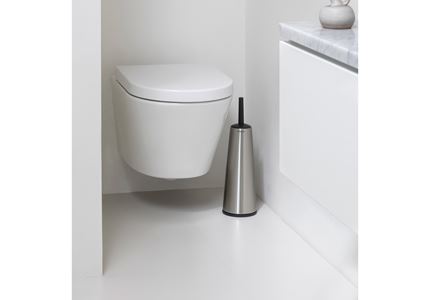 Toilet Brush And Holder, Classic Matt Steel 8710755385285 Brabantia 96Dpi 1000X1000px 7 NR 20613