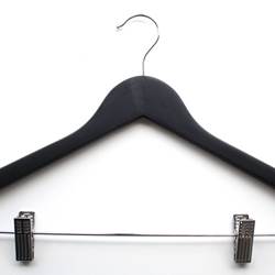 Black Hanger With Clips