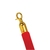 Barrier Rope Velvet in Red with Gold Ends